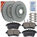 2x FEBI Bremsscheiben Ø288mm + Beläge vorne passend für Mercedes A B-Klasse