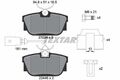 Bremsbelagsatz  Scheibenbremse hinten Textar 2344605 für FORD SEAT VW