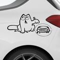 Aufkleber SIMONS CAT BENZIN 10x17cm und 7x4 cm für Auto BUS VAN  Wohnmobil Logo