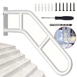 Wandhalterung Handlauf Treppe 45° U-förmiger Handgeländer für 1 bis 3 Stufen