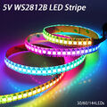 1-5M WS2812B LED Stripe Leiste Streifen RGB 5050 WS2812 Band Addressable IP65 5V