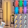 Dimmbar Stand Steh Lampe modern LED Wohn Schlaf Zimmer Leuchte Fernbedienung RGB