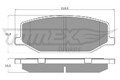 TOMEX Brakes Bremsbelagsatz, Scheibenbremse TX 19-36 für SUZUKI