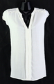 Bluse Gr. L Weiß Damenbluse Basic-Shirt Tunika Oberteil RPW