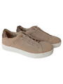BUGATTI Sneaker low Damen Leder beige Gr. 37 Schnürung Elegant