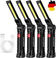 4X COB LED-KFZ Arbeitsleuchte Akku Werkstattlampe Handlampe Mit-Magnet Stablampe