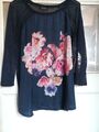 toller dünner Pullover mit Blumenmuster Gr. 44