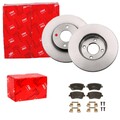 TRW BREMSSCHEIBEN 260mm + BELÄGE VORNE passend für NISSAN MICRA 4 K13 + NOTE E12