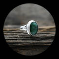 Gut Look Grün Smaragd Edelstein 925 Sterlingsilber Handmade Ring Alle Größe K-62