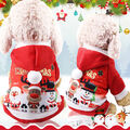 Haustier Katze Weihnachtsmann Kostüm Hund Weihnachtsmantel Warme Kleidung Hoodie