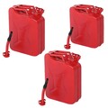 3x Metallkanister Kraftstoffkanister Benzinkanister 20l + Auslaufrohr Rot DE