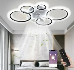 Deckenventilator mit Beleuchtung und Fernbedienung Dimmbar LED Deckenlampe