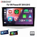Für VW Passat B7 2010-2015 10"Android 15 Autoradio Carplay 2+64G GPS Navi RDS BT