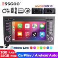 DAB+ 2+32G Carplay Android 13 Autoradio GPS NAVI Für 02-07 Audi A4 S4 RS4 RNS-E