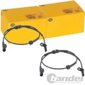 2X HELLA ABS-SENSOREN HINTEN PASSEND FÜR ABARTH 500 500C FIAT 500 FORD KA