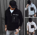 Herren Kapuzenpullover Sweatjacke Hoodie Halb-Zipp Sweatshirt Tasche DSTREET