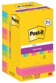 Post-it Super Sticky Notes Haftnotizen 76 x 76 mm 8+4 Carnival Collection