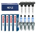 4x MEYLE Zündspule +4x BOSCH Zündkerze Doppel Iridium für Toyota Yaris _P9_