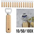10x/50x/100x Flaschenöffner Holz Barkeeper Bierflaschenöffner Bierkorkenzieher