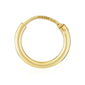 Single (1Stück) Creole 333 Gold Ohrring Herren Männer Damen 11mm MF4