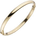 Armreif 54,1mm x 62,4mm ovaler Armband aus 375 Gold Gelbgold Armschmuck, Damen