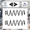 2x ORIGINAL® Sachs 996 649 Fahrwerksfeder Hinten passend für Audi A3