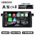 9 Zoll DAB+ Carplay 64G Autoradio Android 13 GPS Kamera Für BMW E46 3er 318 320