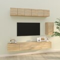 TV Schrank Set 6tlg. Holzwerkstoff Wohnwand Schrankwand mehrere Auswahl vidaXL