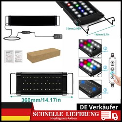 30-115cm LED Aquarium Licht mit timer Lampe Süßwasserfische Vollspektrum RGB