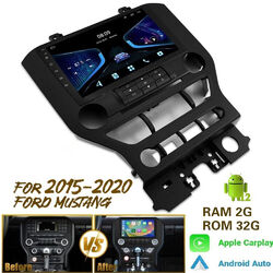 9 inches Carplay Autoradio GPS Navi 2+32G für Ford Mustang 2015-2021 Android 13