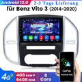 10"Android12 Für Mercedes Benz Vito 3 14-20 Autoradio Carplay GPS Navi 4G WIFI