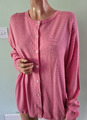 Neu mit Etikett Peter Hahn 20 rosa reine tasmanische Wolle Knopfleiste Cardigan