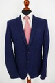 Strellson Herbst Winter Tweed Sakko Gr.94 100% Schurwolle Blau absolut Top