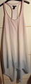 Mango Collection  Kleid ärmellos Vokuhila doppellagig rosa-weiß-hellblau Gr. XS