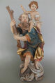 Heiliger Christopherus 40 cm hoch Heiligenfigur Christophoros Polyresin bemalt