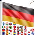 FLAGMASTER® Aluminium Fahnenmast 6,5m Alu Flaggenmast Deutschland Fahne Flagge