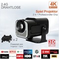 2025 Video Beamer 4K FHD Android Mini Projektor 12000Lumen WiFi Heimkino HDMI DE