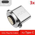 3 in 1 Magnet Ladekabel Universal Handy für iPhone Samsung Micro USB C Typ C LED