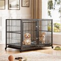 Hundetransportbox Hundekäfig mit 2 Türe Gitterbox Hundebox Drahtkäfig 