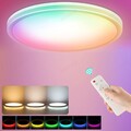 LED Deckenleuchte Dimmbar mit Fernbedienung RGB Farbwechsel LED Deckenlampe NEU