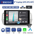 DAB+ Carplay Android 12 Autoradio GPS Nav RDS HiFi Kamera Für Fiat 500 2007-2015