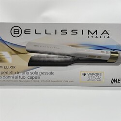 Imetec Bellissima Steam Elixir, Dampf- Haarglätter Beschichtung aus Keramik und 
