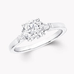Halbmontierter Ehering mit Rundschlifffassung 0,25 kt Diamant massiv 14 kt We...