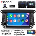 Android 14 Autoradio DAB+ Für VW GOLF 5 6 Passat Touran 2+32G CarPlay Kam GPS BT