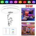 36W RGB LED Deckenlampe Deckenleuchte Dimmbar mit Bluetooth Lautsprecher APP FB