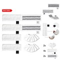 8er Set Zubehör für Kärcher Dampfreiniger SC1-SV7: Mikrofaser Bodentücher & mehr