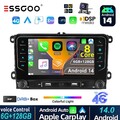 Android 14 Autoradio 6+128G 8Kern Für VW GOLF 5 6 Touran Tiguan GPS Carplay DAB+