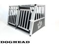 DOGHEAD Hundetransportbox Alu 90x65x55 ECO - 9065E - Hundebox - Autobox - Alubox