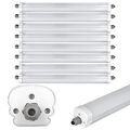 Feuchtraumlampe Wannenleuchte Deckenleuchte Außen Werkstattlampe LED 8er Set