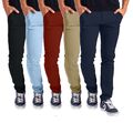 Herren Designer Chino Hose Stretch Stoff Chinohose Slim Fit Casual Trousers